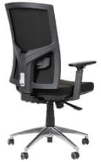 STEMA Otočná židle KB-8922B/ALU BLACK