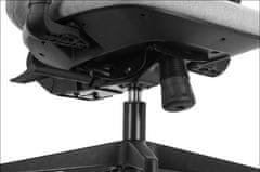 STEMA Otočná ergonomická kancelářská židle pro domácnost a kancelář ZN-605. Má nylonovou základnu, měkká kolečka, nastavitelné područky a synchronní mechanismus. Pěna s vysokou hustotou. Černá barva.