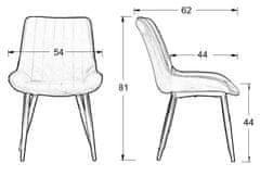 STEMA Židle do obývacího pokoje nebo jídelny HTS-D7A kohoutek. 44