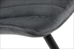 STEMA Židle do obývacího pokoje nebo jídelny HTS-D7A šedá