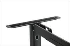 STEMA Kovový rám na stůl nebo psací stůl STT. Má posuvný nosník a nastavitelné nohy. Výška 72,5 cm. Pro pracovní desky o délce 140 až 180 cm. Černá barva.