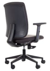 STEMA Otočná ergonomická kancelářská židle pro domácnost a kancelář ZN-605. Má nylonovou základnu, měkká kolečka, nastavitelné područky a synchronní mechanismus. Pěna s vysokou hustotou. Grafitová barva.