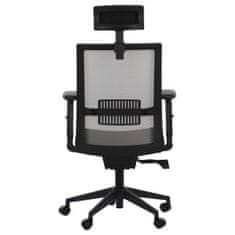 Otočná židle s prodlouženým sedákem RIVERTON M/H, různé barvy, černošedá