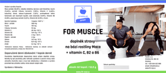 For Muscle - Maca (500mg) + vitamín C, B2 a B6, 60 kapslí / 53,5g 