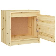 Greatstore Noční stolek 40 x 30,5 x 40 cm masivní jedlové dřevo