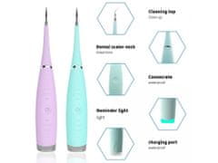 commshop Ultrazvukový čistič zubů - Electric Cleaner - zelená