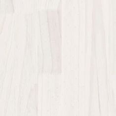 Vidaxl Zahradní truhlíky 2 ks bílé 110 x 31 x 70 cm masivní borovice