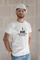 Fenomeno Pánské tričko Věř mi jsem elektrikář - bílé Velikost: 4XL