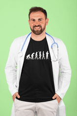 Fenomeno Pánské tričko Evoluce(doktor) - černé Velikost: 2XL