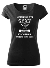 Fenomeno Dámské tričko Sexy kuchařka - černé Velikost: XS