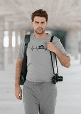 Fenomeno Pánské tričko Tep(fotograf) - šedé Velikost: XL