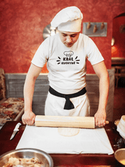 Fenomeno Pánské tričko Král kuchyně - bílé Velikost: XL