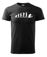 Fenomeno Pánské tričko Evoluce(svářeč) - černé Velikost: XL