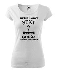 Fenomeno Dámské tričko Sexy sestřička - bílé Velikost: M