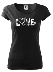 Fenomeno Dámské tričko Love(sestřička) - černé Velikost: XL