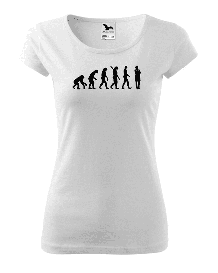 Fenomeno Dámské tričko Evoluce(doktorka) - bílé Velikost: XS