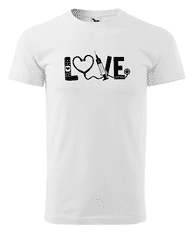 Fenomeno Pánské tričko Love(doktor) - bílé Velikost: XL
