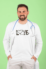Fenomeno Pánské tričko Love(doktor) - bílé Velikost: XL