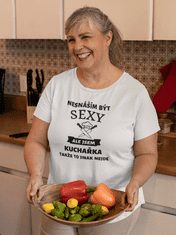 Fenomeno Dámské tričko Sexy kuchařka - bílé Velikost: XL