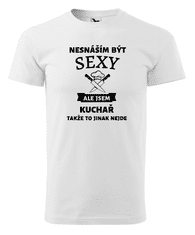 Fenomeno Pánské tričko Sexy kuchař - bílé Velikost: L
