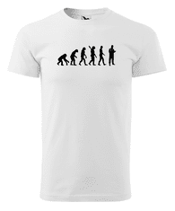 Fenomeno Pánské tričko Evoluce(doktor) - bílé Velikost: XL