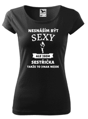 Fenomeno Dámské tričko Sexy sestřička - černé Velikost: S