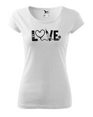 Fenomeno Dámské tričko Love(doktorka) - bílé Velikost: XS