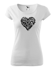 Fenomeno Dámské tričko Srdce(doktorka) - bílé Velikost: XS
