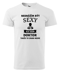 Fenomeno Pánské tričko Sexy doktor - bílé Velikost: XL