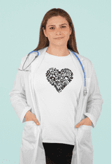 Fenomeno Dámské tričko Srdce(doktorka) - bílé Velikost: XS