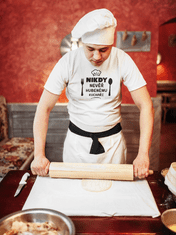 Fenomeno Pánské tričko Nikdy nevěř hubenému kuchaři - bílé Velikost: 4XL