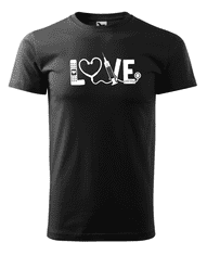 Fenomeno Pánské tričko Love(doktor) - černé Velikost: 2XL