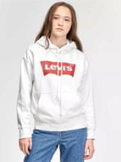 Levis Bílá dámská mikina s kapucí Levi's XL