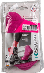 ROYAL BAY Sportovní ponožky LOW-CUT - Růžová neon/39-41