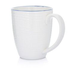 DUKA Krog 700 Ml Jumbo Hrnek Bílý Tmavě Modrý Porcelán