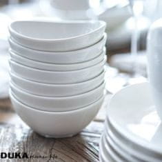 DUKA Time Jídelní Sada 18 Kusů Bílého Porcelánu