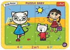Trefl Baby puzzle Kicia Kocia: Šťastné kotě 2v1, 10 dílků