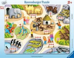 Ravensburger Puzzle První počty do 5 v ZOO 17 dílků