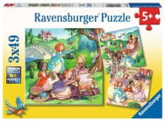 Ravensburger Puzzle Malé princezny 3x49 dílků