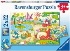 Ravensburger Puzzle Oblíbení dinosauři 2x12 dílků