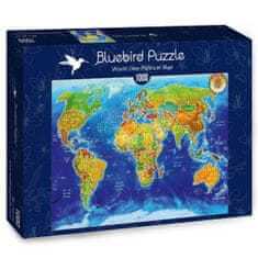 Blue Bird Puzzle Geopolitická mapa světa 1000 dílků