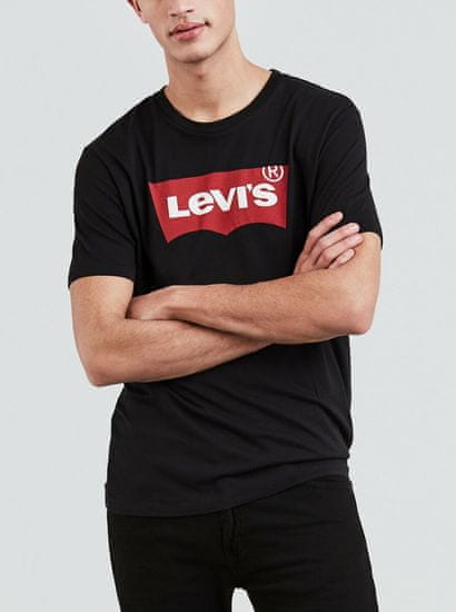 Levis Černé pánské tričko s potiskem Levi's