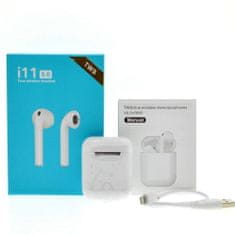 commshop Bezdrátová sluchátka AirPods i11 TWS s dokovací stanicí