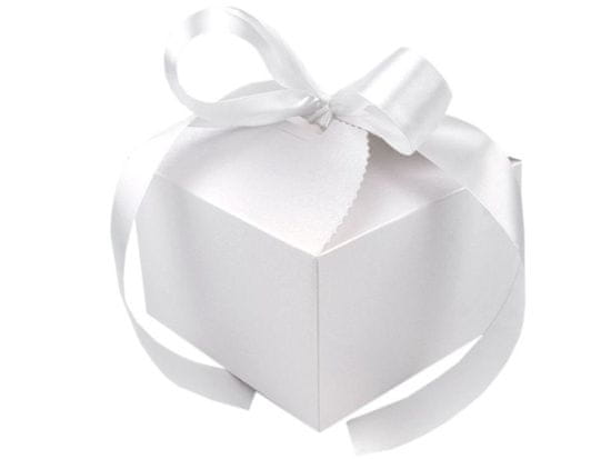 Svatební fantazie Krabička v bílé barvě