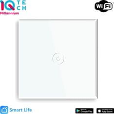 iQtech SmartLife chytrý vypínač 1x NoN, WiFI, Bílá (IQTJ019)