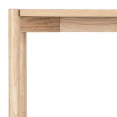 Design Scandinavia Regál Braidwood, 160 cm, bílý dub