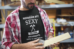 Fenomeno Pánské tričko Sexy dřevorubec - černé Velikost: XL