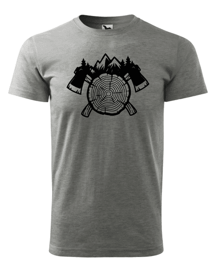 Fenomeno Pánské tričko Dřevorubec - šedé Velikost: XL