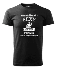 Fenomeno Pánské tričko Sexy zedník - černé Velikost: S
