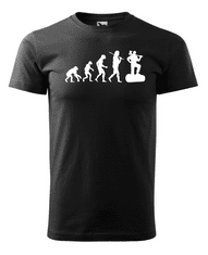 Fenomeno Pánské tričko Evoluce(dřevorubec) - černé Velikost: XL